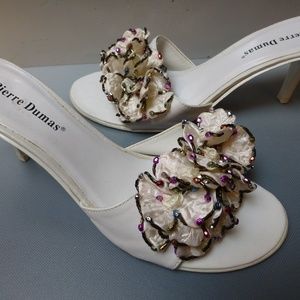 Emily In Paris pierre dumas french sandal slides slipon 3in heels